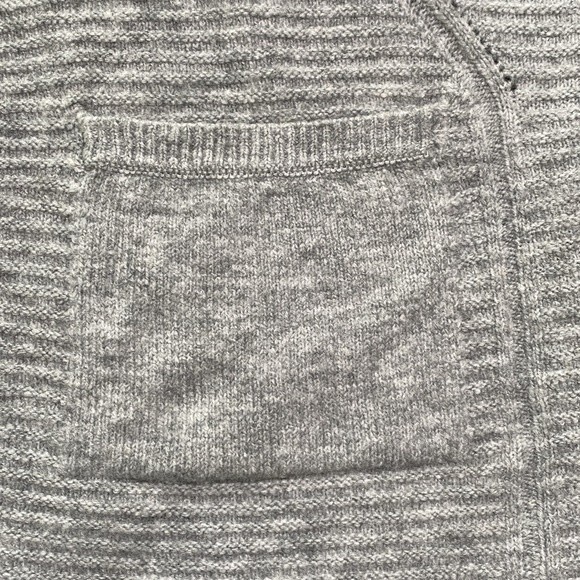 Terra Sky Plus Size Long Line Open Front Cardigan Sweater Gray Knit Pockets - Picture 16 of 16